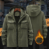 Большие размеры рабочей одежды термостойкая хлопковая куртка с капюшоном